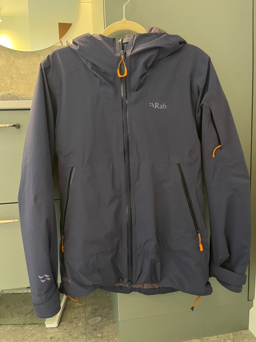 Women's Hooded Navy Ski Jacket  - Rab Khroma transpose